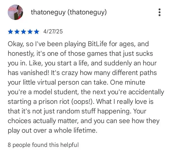 Bitlife User reviews