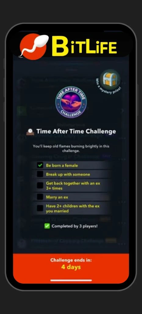 Time After Time Challenge in BitLife | Featured Image